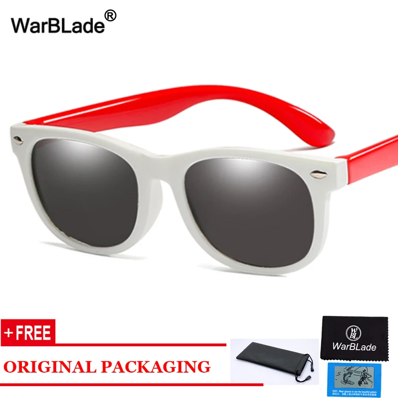WarBlade Moda Çocuk Polarize Güneş Gözlüğü TR90 Erkek Kız Çocuklar güneş gözlüğü Silikon Güvenlik Gözlükleri Bebek Gözlük UV400 Oculos Görüntü 5