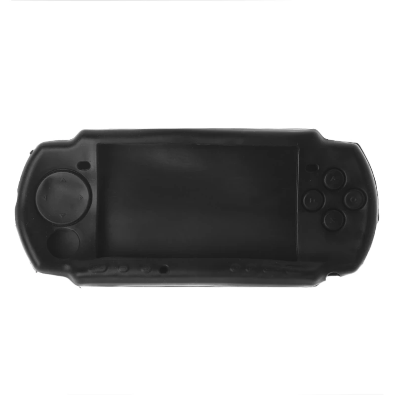 Yumuşak Silikon Vücut Koruyucu Cilt Kapak Kılıf Sony PSP 2000 3000 Konsolu İçin Görüntü 5