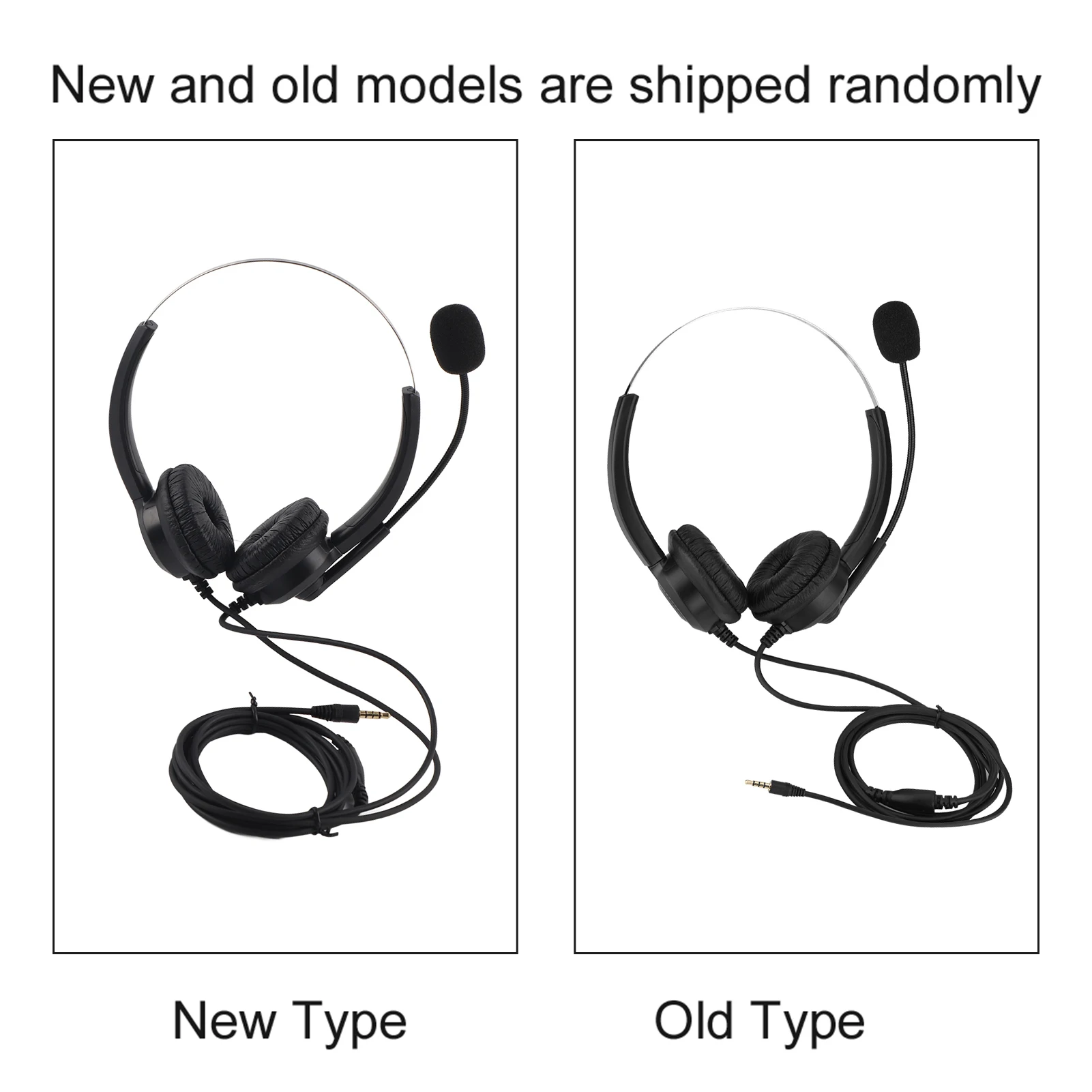 Çağrı merkezi kulaklığı Gürültü önleyici kulaklık İle Kristal USB 3.5 / 2.5 MM Fiş İçin Oyun / PC Kulaklıklar Marka Yeni Görüntü 5